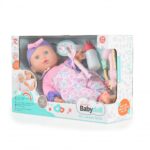 MONI Σετ μωρού 36εκ. “Κούκλα με αξεσουάρ & ήχους”