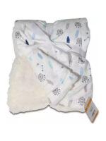 Cangaroo κουβέρτα αγκαλιάς & λίκνου “Shaggy blue”