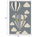 Παιδικό χαλί διακόσμησης με κρόσια “Kidder” 80×150 cm.