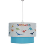 Παιδικό φωτιστικό οροφής “Baloo – Dinosaurs” Φ30×70Υ cm.