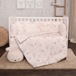 Σετ προίκας μωρού για κούνια 5 τμχ + προστατευτικά