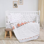 Σετ προίκας μωρού για κούνια 5 τμχ + προστατευτικά