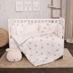 Σετ προίκας μωρού για κούνια “LILY” 4 τμχ + προστατευτικά