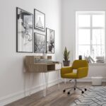 Γραφείο με 3συρτάρια “Mintoni-Somona λευκό με pattern”