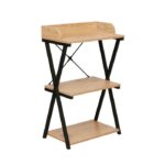 Βιβλιοθήκη/ραφιέρα “Quick-Φυσικό με μαύρο”