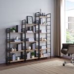 Βιβλιοθήκη “Nest-Φυσικό με μαύρο” 60x28x154 εκ.