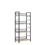 Βιβλιοθήκη “Nest-Φυσικό με μαύρο” 60x28x121 εκ.