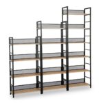 Βιβλιοθήκη “Nest-Φυσικό με μαύρο” 60x28x121 εκ.