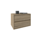 Κομοδίνο με 2 συρτάρια με φρένο | 44x60x40