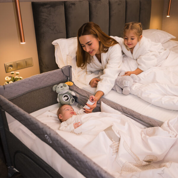 Lorelli Up and Down Baby Cot με Αναδιπλούμενη Πλευρά 2 Επιπέδων 0+ Μηνών