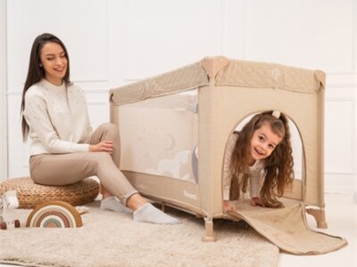 Lorelli Παρκοκρέβατο NOEMI 1 επιπέδου με Στρώμα & Τσάντα Μεταφοράς