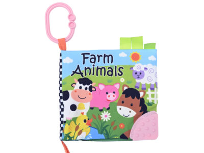 Μαλακό Εκπαιδευτικό Βιβλιαράκι με Ζωάκια – Farm Lorelli