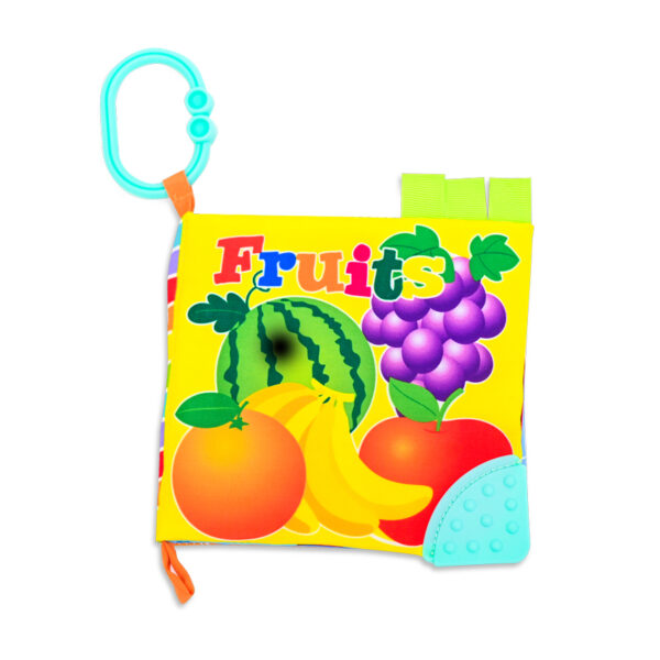 Μαλακό Εκπαιδευτικό Βιβλιαράκι με Θέμα Φρούτα