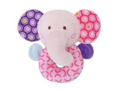 Κουδουνίστρα Υφασμάτινη Lorelli Rattle Elephant Pink