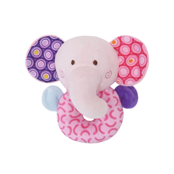 Κουδουνίστρα Υφασμάτινη Lorelli Rattle Elephant Pink