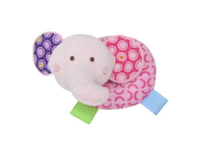 Μαλακή Κουδουνίστρα Lorelli Donut – Elephant Pink Natural