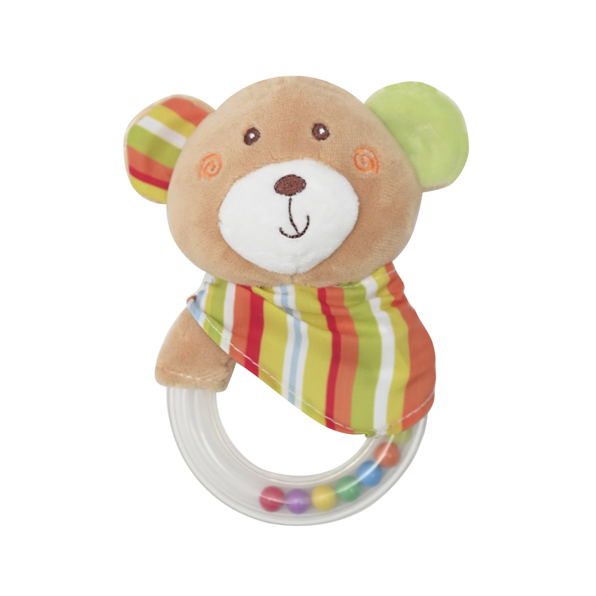 Μαλακή Κουδουνίστρα Lorelli Rattle Ring – Bear Natural