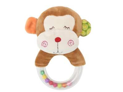 Μαλακή Κουδουνίστρα Lorelli Rattle Ring – Monkey Natural