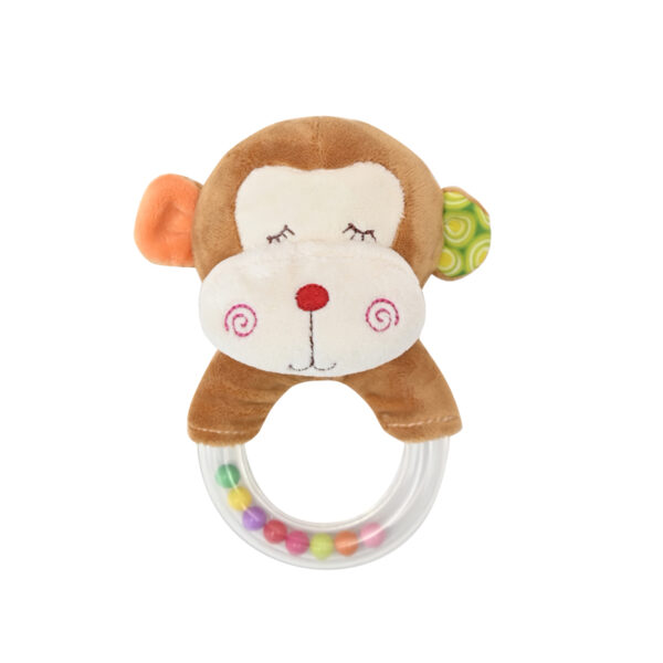 Μαλακή Κουδουνίστρα Lorelli Rattle Ring – Monkey Natural