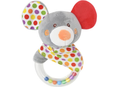 Μαλακή Κουδουνίστρα Lorelli Rattle Ring – Mouse Natural