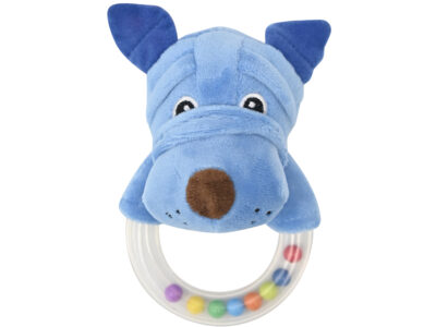 Μαλακή Κουδουνίστρα Lorelli Rattle Ring – Dog Blue Natural