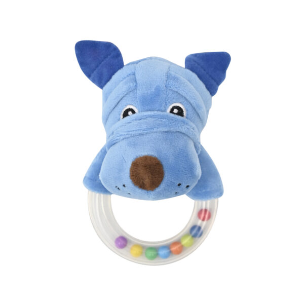 Μαλακή Κουδουνίστρα Lorelli Rattle Ring – Dog Blue Natural