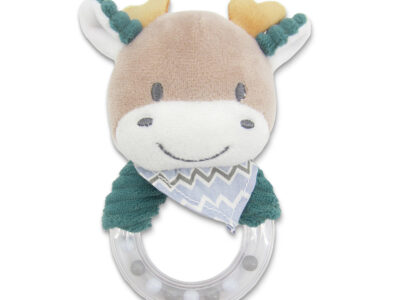 Μαλακή Κουδουνίστρα Lorelli Rattle Ring – Deer Blue Natural