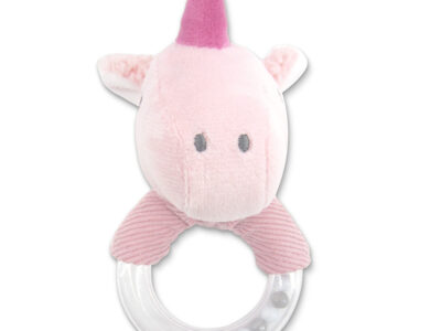 Μαλακή Κουδουνίστρα Lorelli Rattle Ring – Unicorn Pink Natural