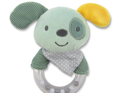 Μαλακό Παιχνίδι με Κρίκο Lorelli – Dog Green Natural