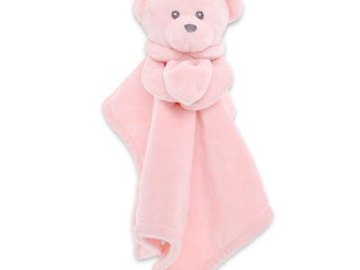 Πανάκι Αγκαλιάς Μωρού Lorelli Αρκουδάκι Ροζ Natural