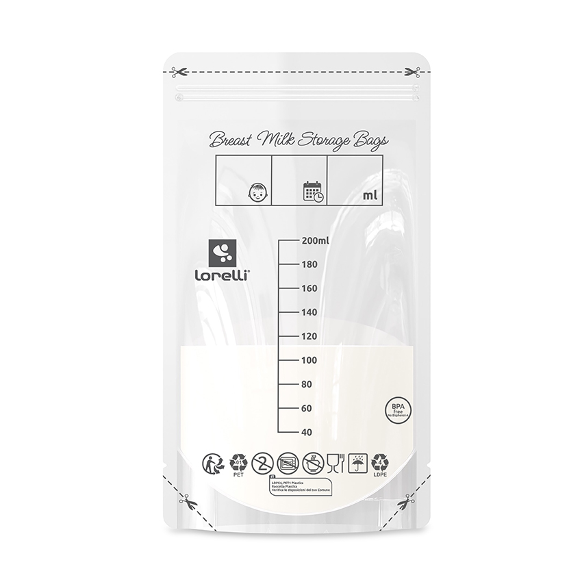Σακουλάκια Αποθήκευσης Μητρικού Γάλακτος Lorelli 45τμχ (40+5 BONUS)