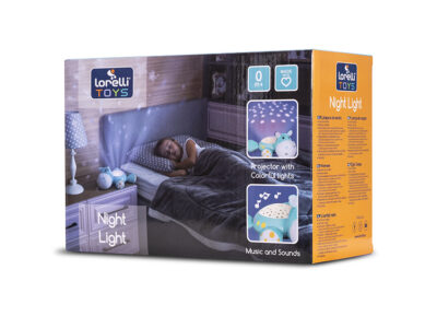 Φωτάκι Νυκτός Προβολέας Lorelli Penguin με Μουσική & Αστέρια
