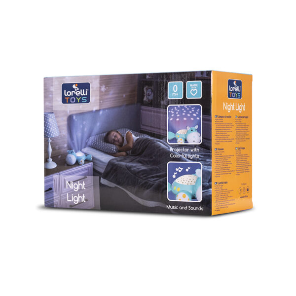 Φωτάκι Νυκτός Προβολέας Lorelli Penguin με Μουσική & Αστέρια