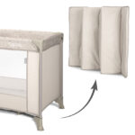 Lorelli Παρκοκρέβατο CARINA 1 επιπέδου με Μαλακό Στρώμα & Πτυσσόμενο Σχέδιο