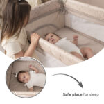 Lorelli Παρκοκρέβατο CARINA 2 Layers με Αλλαξιέρα & Πτυσσόμενο Σχέδιο