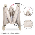 Lorelli Παρκοκρέβατο CARINA 2 Layers με Αλλαξιέρα & Πτυσσόμενο Σχέδιο