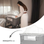 Lorelli Λίκνο – Κρεβατάκι LAYLA 2 in 1 με Ρυθμιζόμενο Ύψος