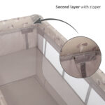 Παρκοκρέβατο 2 Επιπέδων Lorelli Moonlight με Αλλαξιέρα