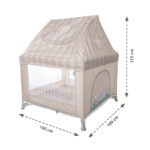 Lorelli Παρκοκρέβατο MY PLACE με Στέγη & Μαλακό Στρώμα