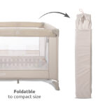 Lorelli Παρκοκρέβατο MY PLACE με Στέγη & Μαλακό Στρώμα