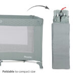 Lorelli Παρκοκρέβατο NOEMI 1 επιπέδου με Στρώμα & Τσάντα Μεταφοράς