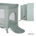 Lorelli Παρκοκρέβατο NOEMI 1 επιπέδου με Στρώμα & Τσάντα Μεταφοράς