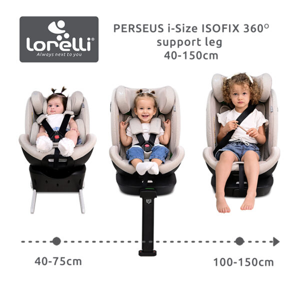Lorelli Perseus i-Size ISOFIX Παιδικό Κάθισμα Αυτοκινήτου 40–150 cm με Support Leg