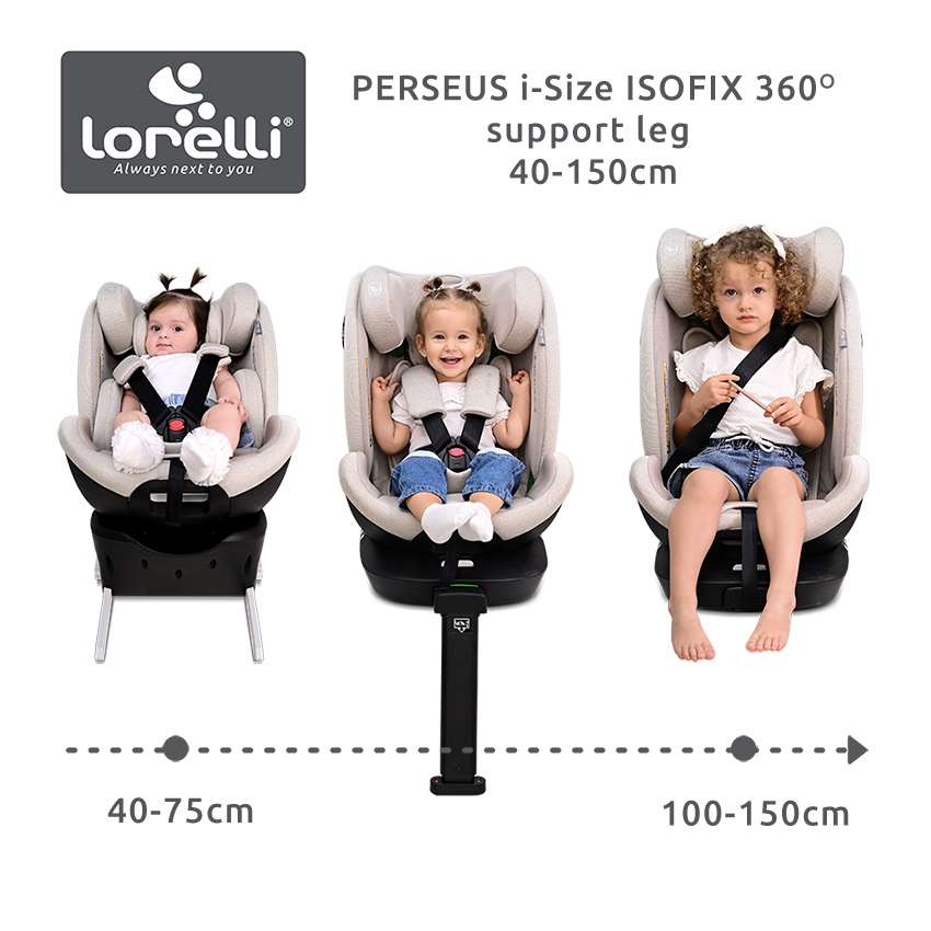 Lorelli Perseus i-Size ISOFIX Παιδικό Κάθισμα Αυτοκινήτου 40–150 cm με Support Leg