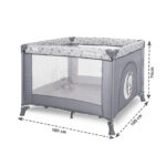 Lorelli Παρκοκρέβατο PLAYGROUND με Μαλακό Στρώμα & Πτυσσόμενο Σχέδιο