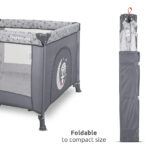 Lorelli Παρκοκρέβατο PLAYGROUND με Μαλακό Στρώμα & Πτυσσόμενο Σχέδιο