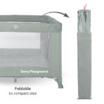 Lorelli Παρκοκρέβατο SUNNY PLAYGROUND με Μαλακό Στρώμα & Πτυσσόμενο Σχέδιο