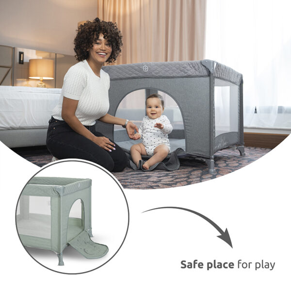 Lorelli Παρκοκρέβατο SUNNY PLAYGROUND με Μαλακό Στρώμα & Πτυσσόμενο Σχέδιο