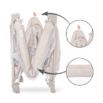 Lorelli Παρκοκρέβατο SWEET HOME 2 Layers με Στέγη & Πτυσσόμενο Σχέδιο