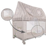 Lorelli Παρκοκρέβατο SWEET HOME 2 Layers με Στέγη & Πτυσσόμενο Σχέδιο